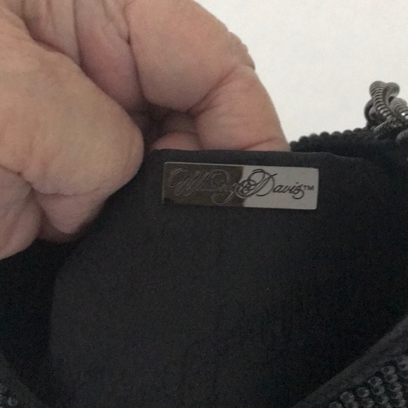 - WHITING & DAVIS BLACK METAL BEAD BAG - Picture 4 of 12